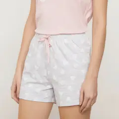 SYBILLA - Short de pijama Mujer Corto No aplica de Algodón