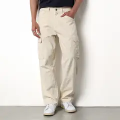 DENIMLAB - Pantalón cargo Hombre Baggy de Algodón