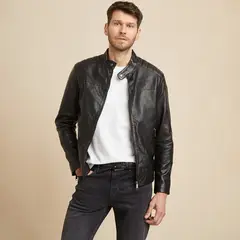 LA MARTINA - Chaqueta de cuero Hombre