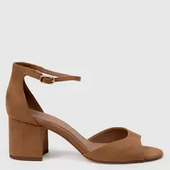 BASEMENT - Tacones Para Mujer Beige con tacón Cuadrado Colbo