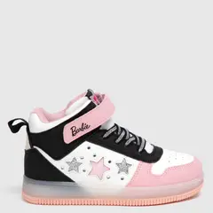 BARBIE - Tenis con luces L Tall K Br Niña con Velcro