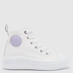 ELV - Tenis moda Sp Canvhi J Niña Blancos