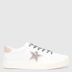 ELV - Tenis moda Sp Stary J Niña Blanco