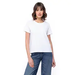 BASEMENT - Camiseta Mujer Manga corta de Algodón