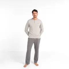NEWPORT - Pijama Hombre Largo Manga larga de Algodón
