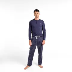 NEWPORT - Pijama Hombre Largo Manga larga de Algodón