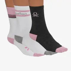 BENETTON - Medias para Mujer Largas Pack de 3