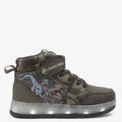 JURASSIC WORLD - Tenis con luces L Tall I Ju Niño con Velcro