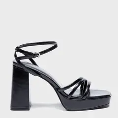 SYBILLA - Sandalias para Mujer con tacón Cuadrado Destrap color Negro