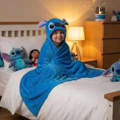 DISNEY - Manta Disney: Stitch Poliéster 75 x 150 cm