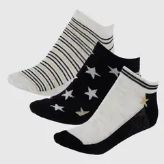 SYBILLA - Medias para Mujer Cortas Pack de 3