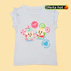 MINNIE - Camiseta Niña Manga corta Algodón
