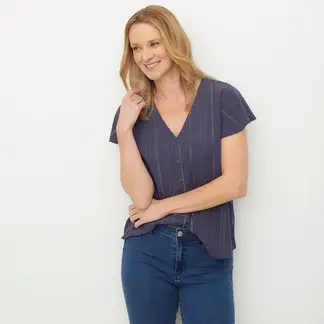 NEWPORT - Blusa Mujer Manga corta