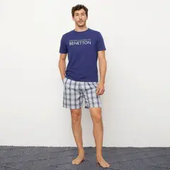 BENETTON - Pijama Hombre Corto Manga corta