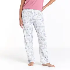 BLU - Pantalón de pijama Mujer Largo de Algodón