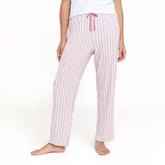 BLU - Pantalón de pijama Mujer Largo de Algodón