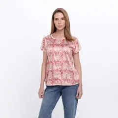 APOLOGY - Blusa Mujer Animal print Manga corta