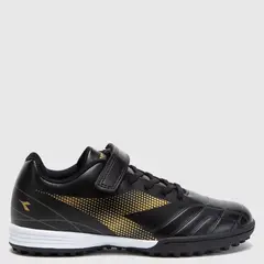 DIADORA - Guayos para cancha sintética Saturno TFK Niño Negros