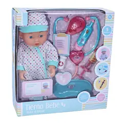KIDS N PLAY - Muñeca Kids N Play: Bebé visita al Doctor