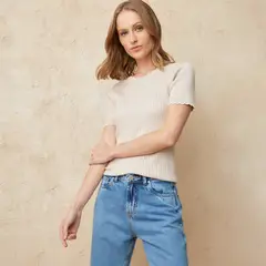 BASEMENT - Camiseta Mujer Manga corta