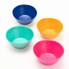 BENETTON - Bowls x4 Melamina Alto= 7.5 cm Ancho= 15 cm