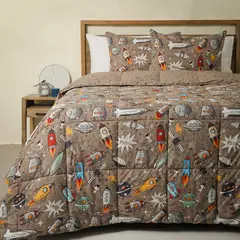 MICA KIDS - Edredon infantil Poliéster SPACE