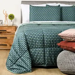 BENETTON - Edredon Benetton: Poliéster 95 GSM