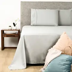 BASEMENT HOME - Sábana Básico de Algodón 300