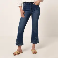 UNIVERSITY CLUB - Jean Flare Mujer Tiro medio