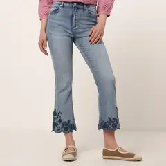 UNIVERSITY CLUB - Jean Flare Mujer Tiro medio