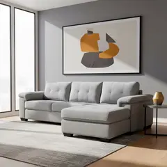 MICA - Sofá en L 4 puestos Rafa 270 x 160 x 85 cm