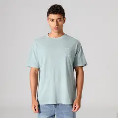 DENIMLAB - Camiseta Hombre Manga corta con Estampado Oversized fit de Algodón