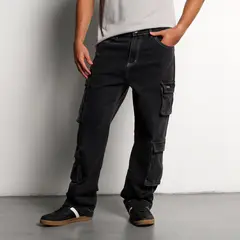 DENIMLAB - Jean Hombre Cargo Largo 32