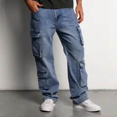 DENIMLAB - Jean Hombre Cargo Largo 32