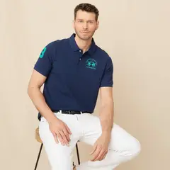 LA MARTINA - Camiseta polo Hombre con Logo de Algodón