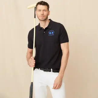 LA MARTINA - Camiseta polo Hombre con Logo de Algodón