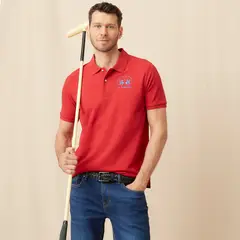 LA MARTINA - Camiseta polo Hombre con Logo de Algodón
