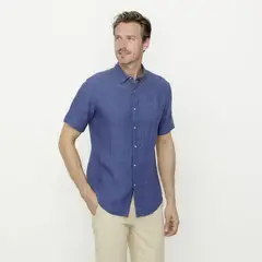 LA MARTINA - Camisa Hombre Manga corta Classic fit de Lino