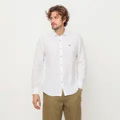 CASCAIS - Camisa Hombre Manga larga Slim de Lino CASCAIS.