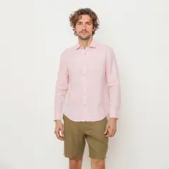 CASCAIS - Camisa Hombre Manga larga Slim de Lino CASCAIS.