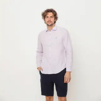 CASCAIS - Camisa Hombre Manga larga Slim de Lino CASCAIS.