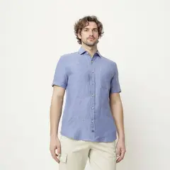 CASCAIS - Camisa Hombre Manga corta Slim fit Cascais.