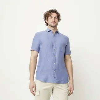 CASCAIS - Camisa Hombre Manga corta Slim fit Cascais.