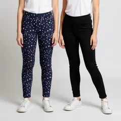 ELV - Leggings para Niña Pack de 2 unidades de Algodón