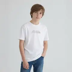 FEDERATION - Camiseta Para Niño con Estampado Manga corta de Algodón