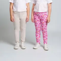 YAMP - Leggings Para Niña Pack de 2 unidades de Algodón