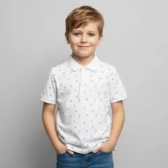 YAMP - Camiseta polo para Niño Manga corta de Algodón