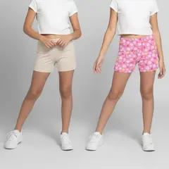YAMP - Shorts Para Niña Pack de 2 unidades de Algodón
