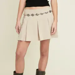 SYBILLA - Falda Mini Mujer con Tachas