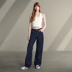 SYBILLA - Jean Baggy Mujer Tiro bajo